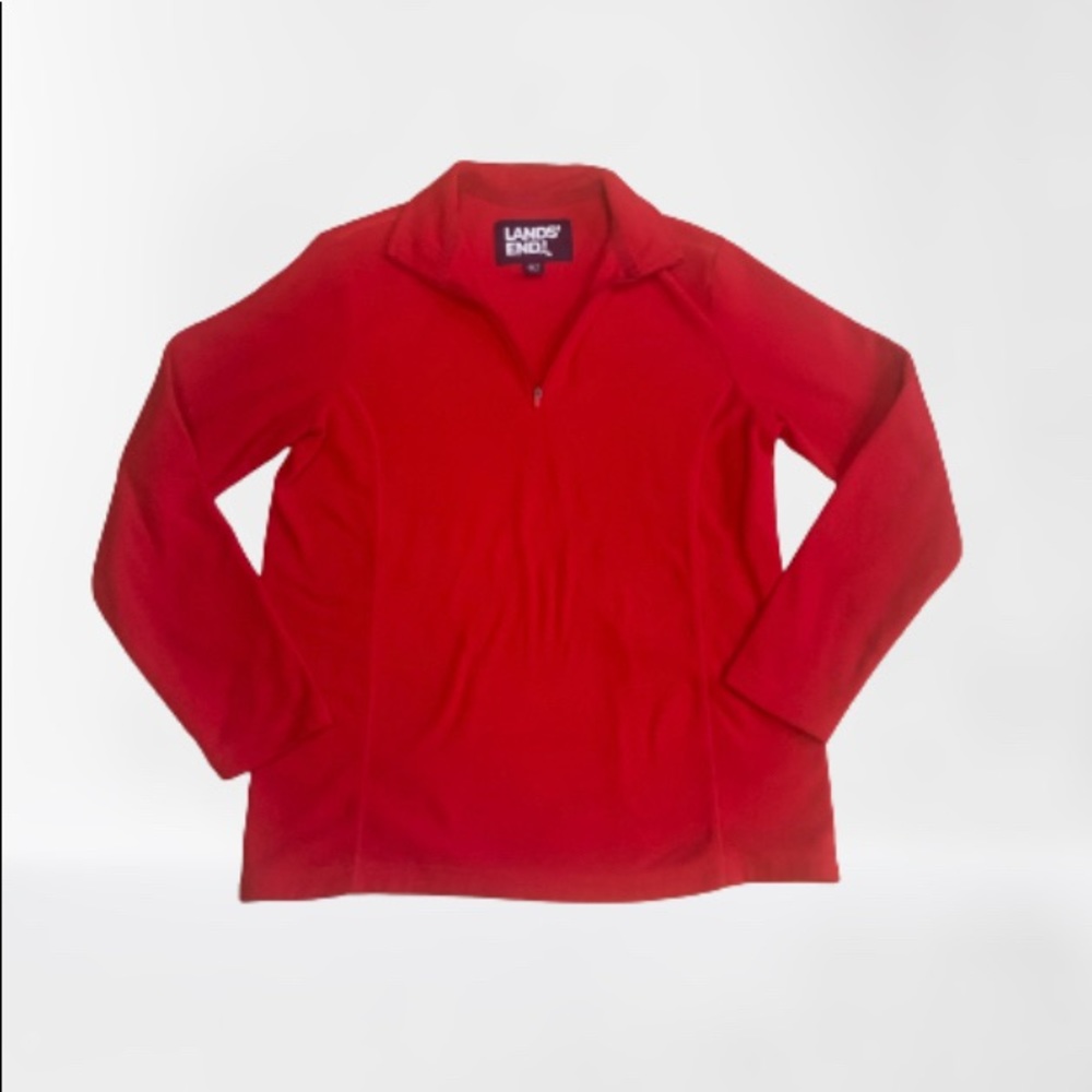 Lands’ End Pull-Over Red Sweatshirt Size Medium. Brand New Never Been Worn.